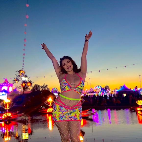 Festival / Rave Halter Top Psychedelic Mushroom - RaveWonderland - Picture 1 of 2